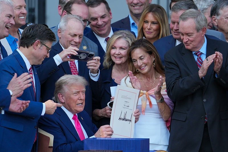 Chairwoman McClain Joins President Trump as He Signs The One Big Beautiful Bill Act Into Law